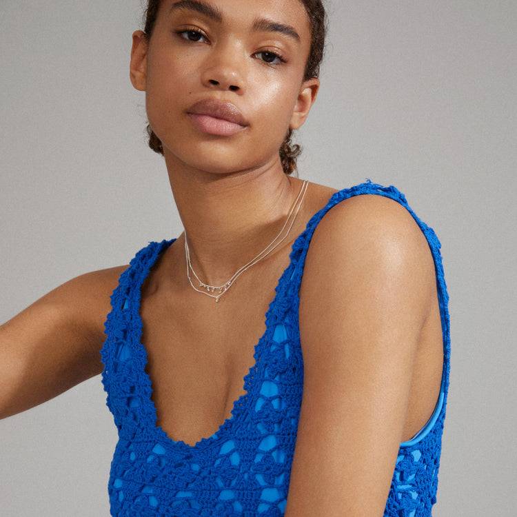 Pilgrim SIA Recycelte Kristallkette 2-in-1, Versilbert