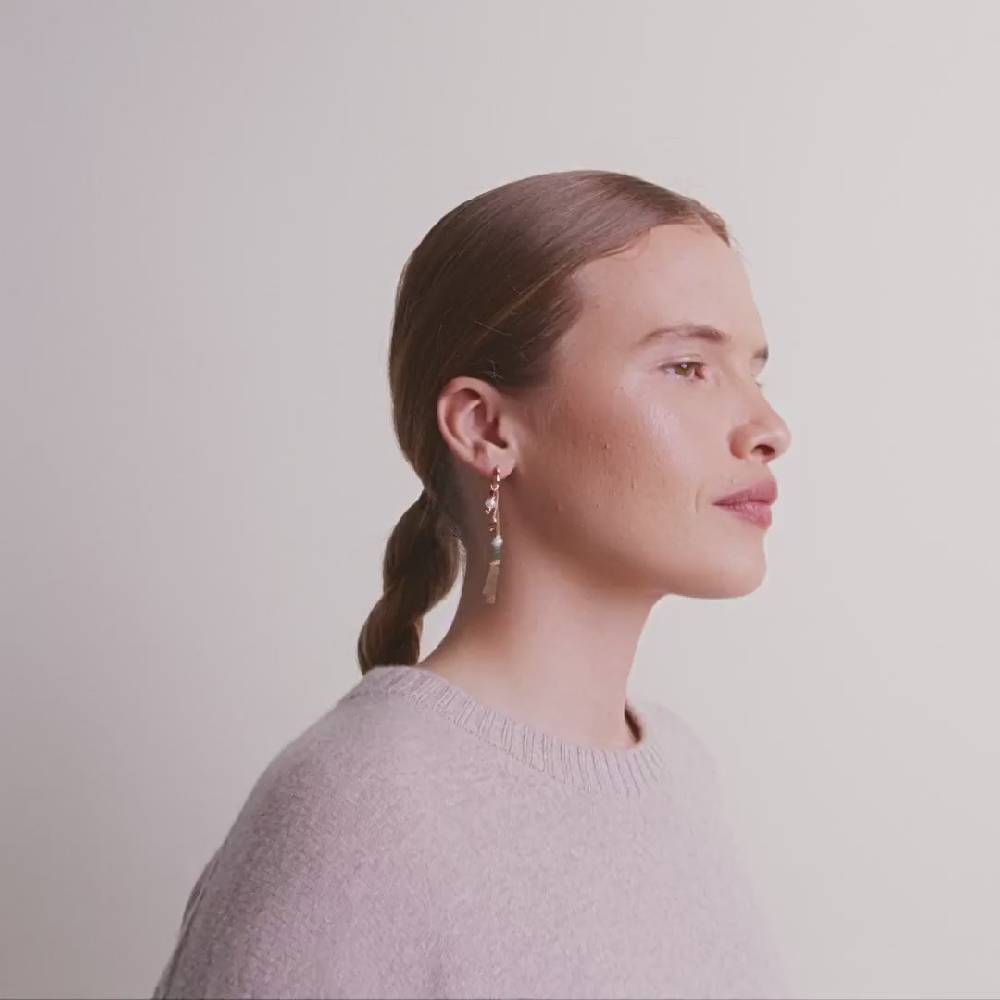 Pilgrim SIBYL Recycelter Einzelner Ohrring Vergoldet