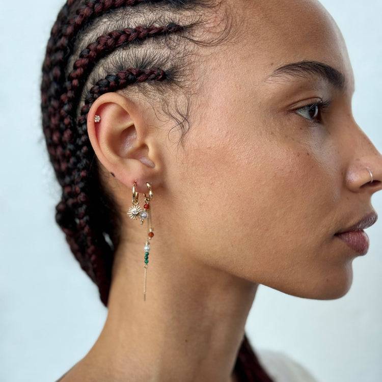 Pilgrim SIBYL Recycelter Einzelner Ohrring Vergoldet