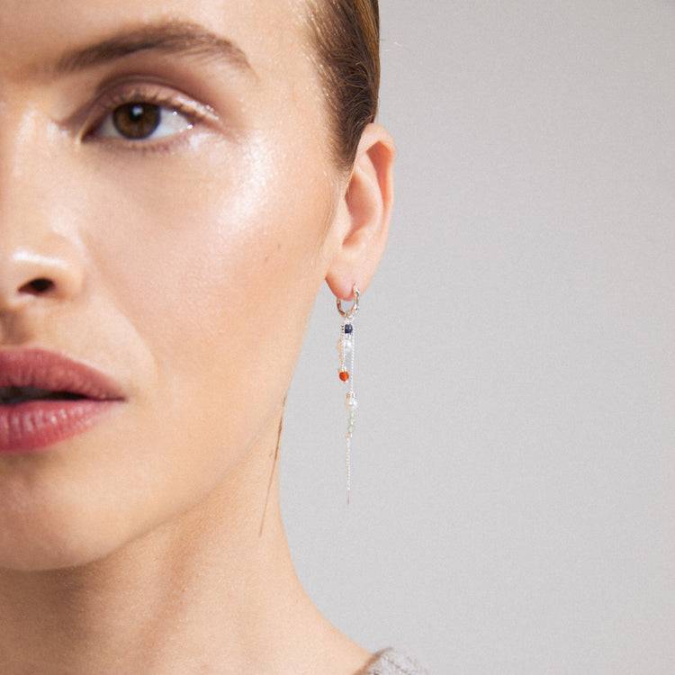 Pilgrim SIBYL Recycelter Einzelner Ohrring Versilbert