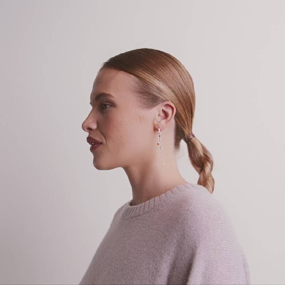 Pilgrim SIBYL Recycelter Einzelner Ohrring Versilbert