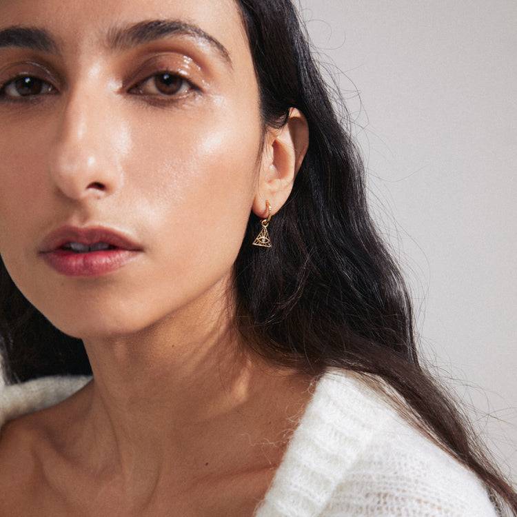 Pilgrim SIBYLLA Recycelter, Einzelner Ohrring Vergoldet