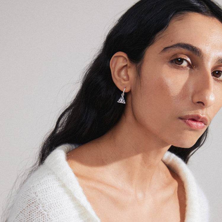 Pilgrim SIBYLLA Recycelter, Einzelner Ohrring Versilbert