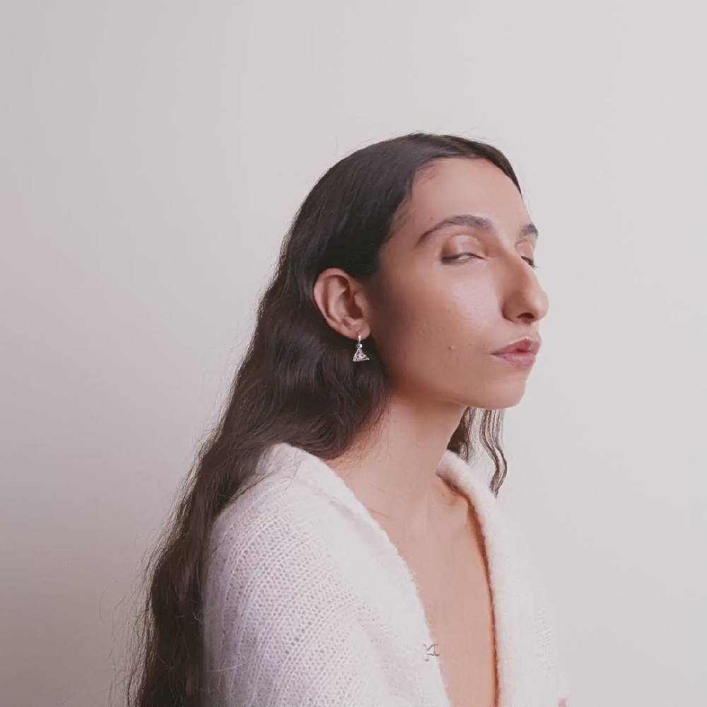 Pilgrim SIBYLLA Recycelter, Einzelner Ohrring Versilbert