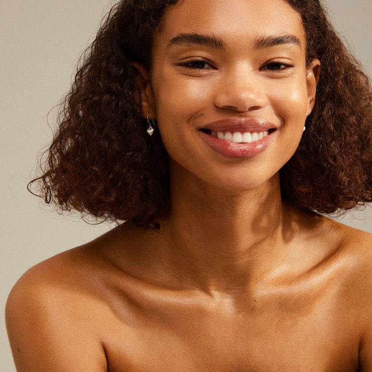 Pilgrim SOPHIA Recycelte Ohrringe Mit Herzanhänger, Versilbert