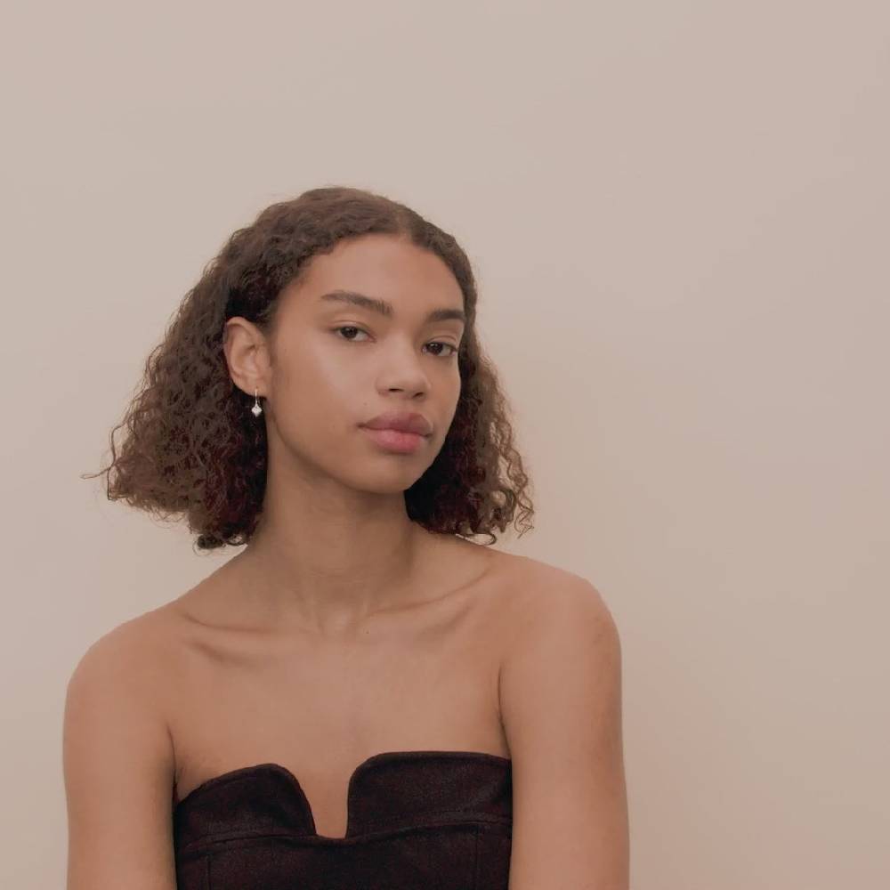 Pilgrim SOPHIA Recycelte Ohrringe Mit Herzanhänger, Versilbert