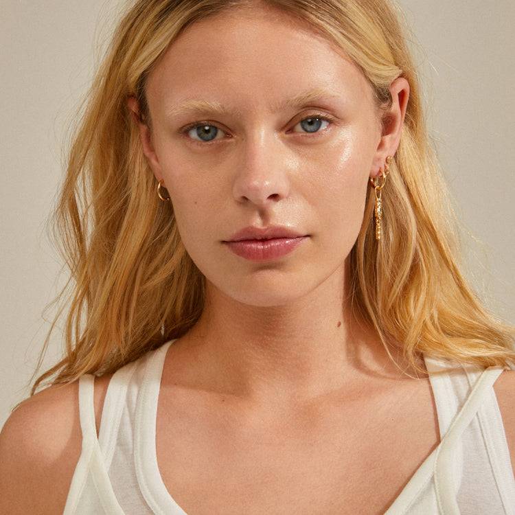 Pilgrim STAR Recycelte Ohrringe, 3-in-1-Set, Vergoldet