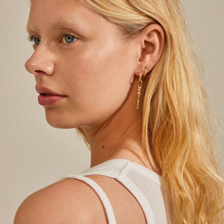 Pilgrim STAR Recycelte Ohrringe, 3-in-1-Set, Vergoldet