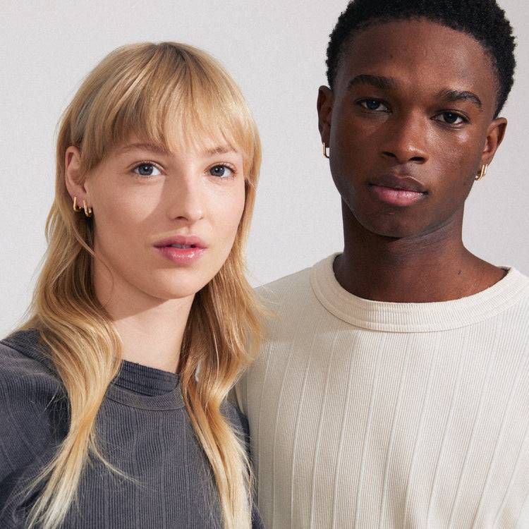 Pilgrim STAY Recycelte Ohrringe 2-in-1-Set Vergoldet