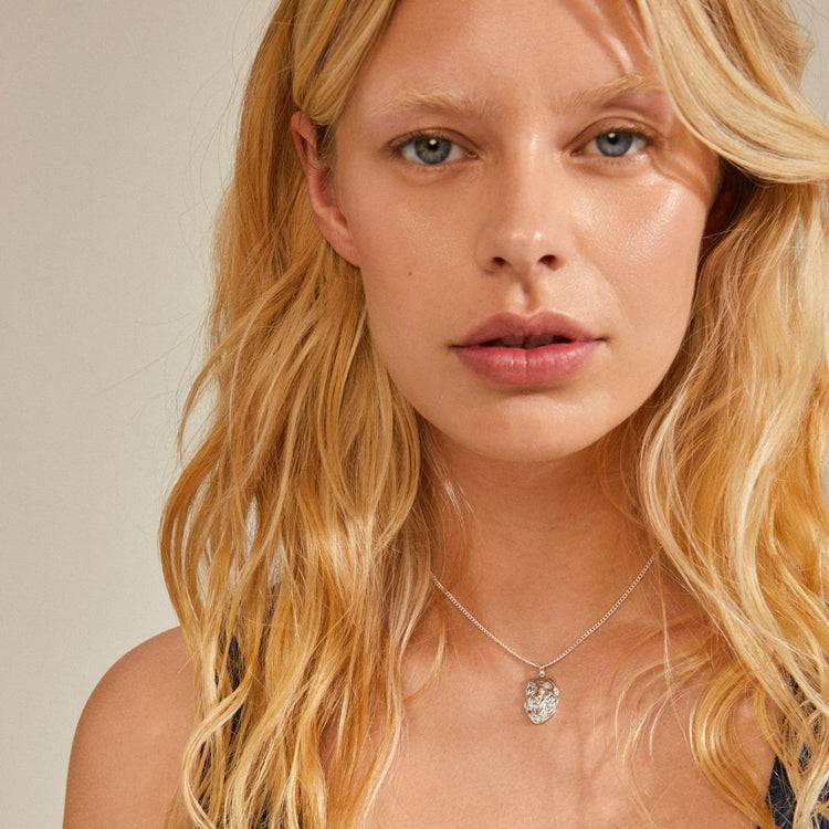 Pilgrim SUN Halskette Aus Recycelten Münzen Versilbert