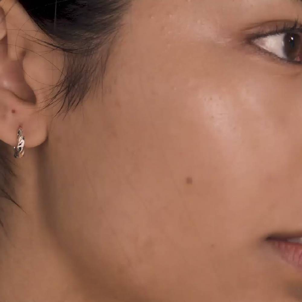 Pilgrim TAFFY Recycelte Kleine Hoop-Ohrringe, Versilbert