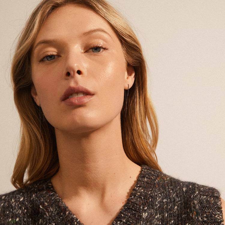 Pilgrim TAHOE Recycelte Kettenohrringe, Hämatitbeschichtet