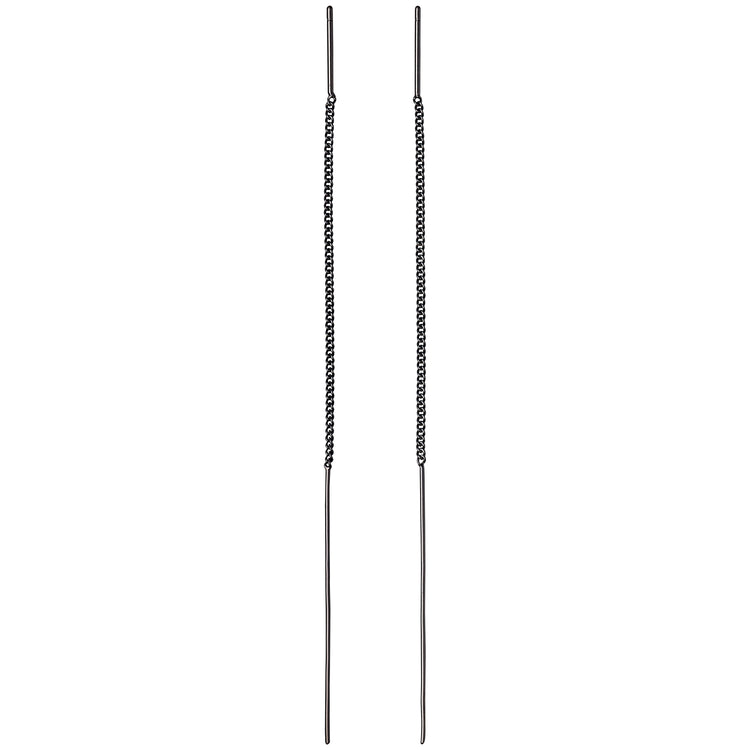 Pilgrim TAHOE recycelte Kettenohrringe, hämatitbeschichtet