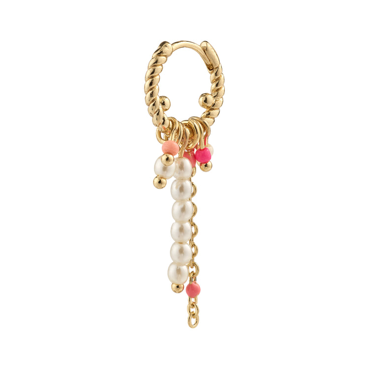 Pilgrim TEKLA Recycelter Einzelner Ohrring Vergoldet