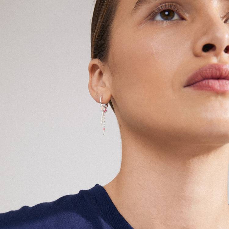 Pilgrim TEKLA Recycelter Einzelner Ohrring Versilbert