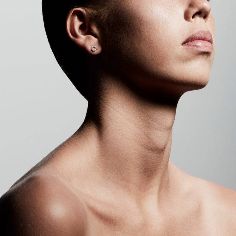 Pilgrim TESSA Recycelte Kristall-Halo-Ohrringe, Vergoldet