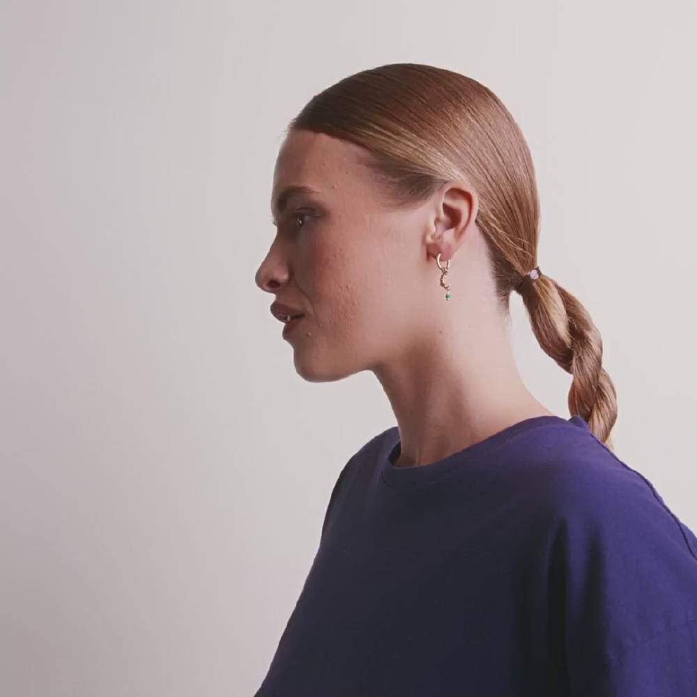 Pilgrim THERA Recycelter, Einzelner Ohrring Vergoldet