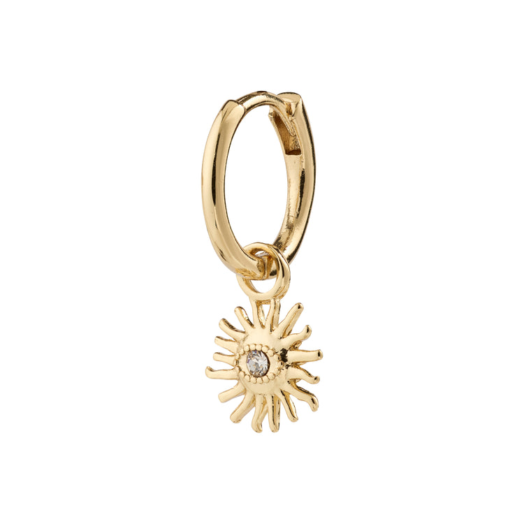 Pilgrim TITANIA recycelter, einzelner Ohrring vergoldet