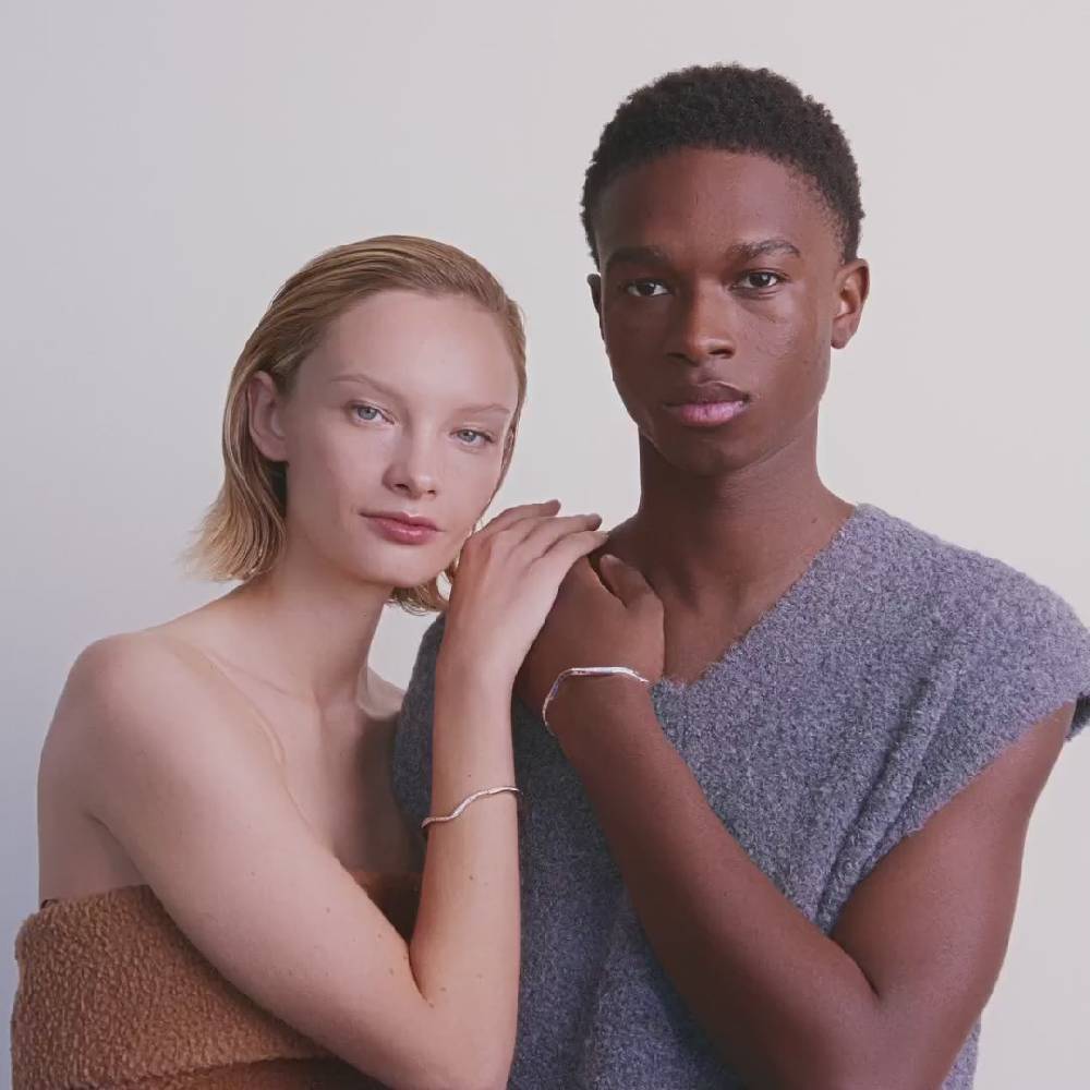 Pilgrim TRUE Recycelter, Gewellter Armreif Vergoldet