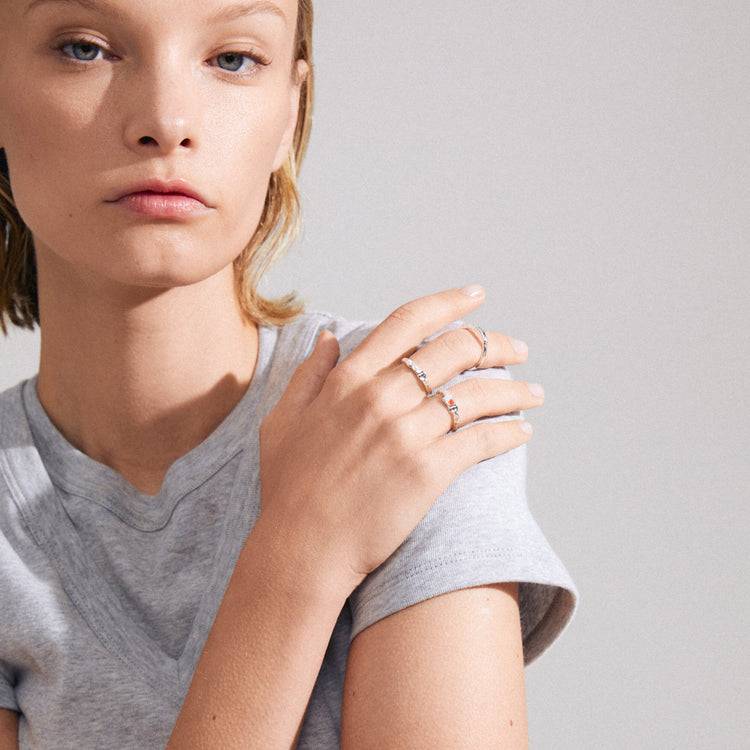 Pilgrim TRUST Recycelte Ringe 3-in-1-Set Versilbert