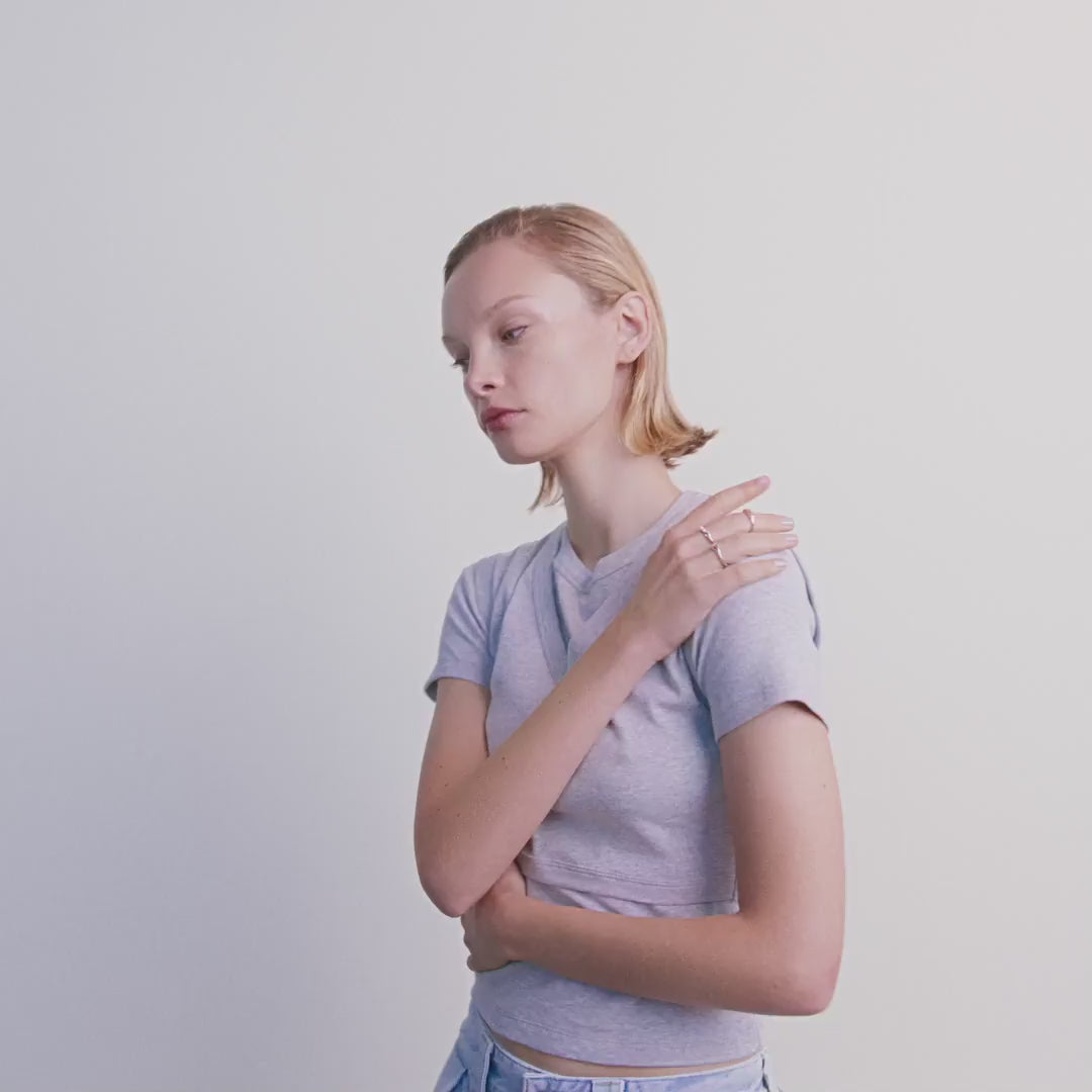 Pilgrim TRUST Recycelte Ringe 3-in-1-Set Versilbert