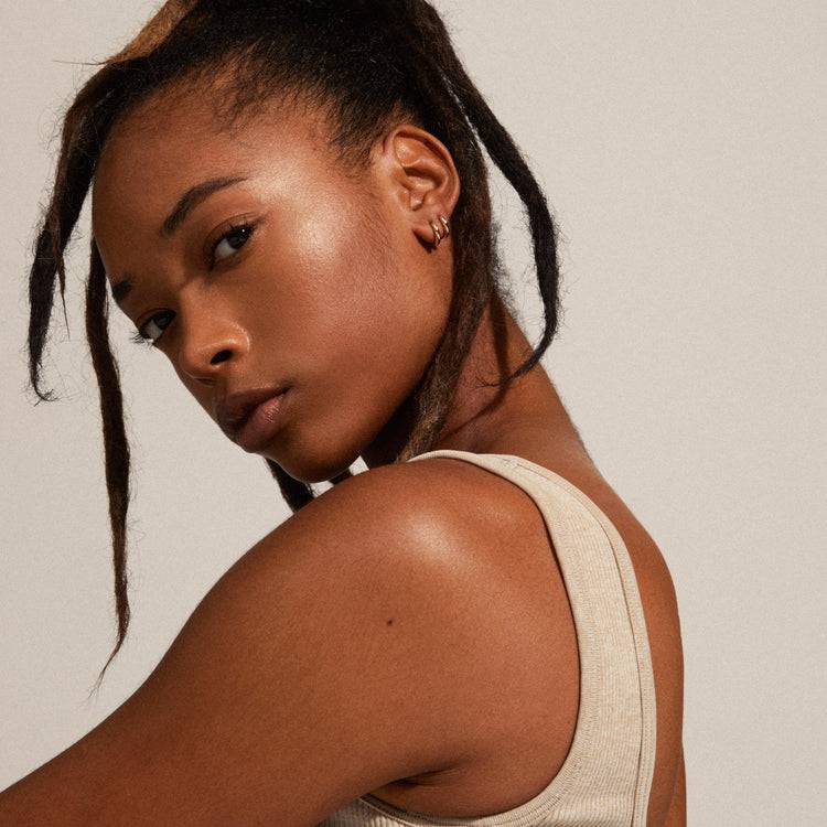 Pilgrim TYRA Recycelte Chunky Mini-Hoop-Ohrringe, Vergoldet