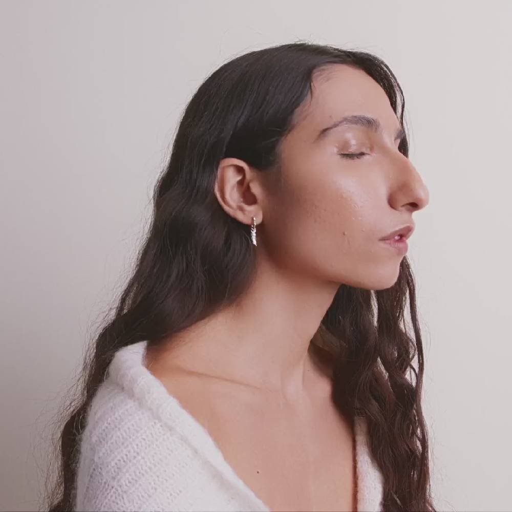 Pilgrim VASILKI Recycelter, Einzelner Ohrring Versilbert