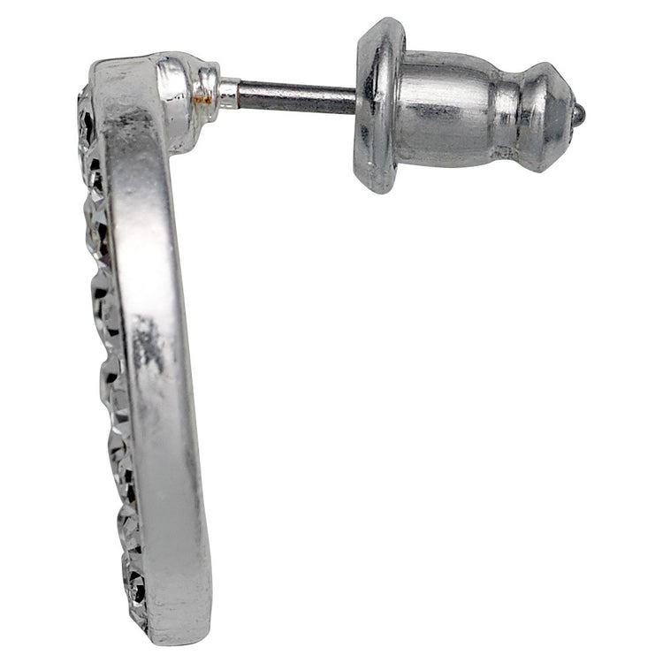 Pilgrim VICTORIA Recycelte Kristallohrringe, Versilbert