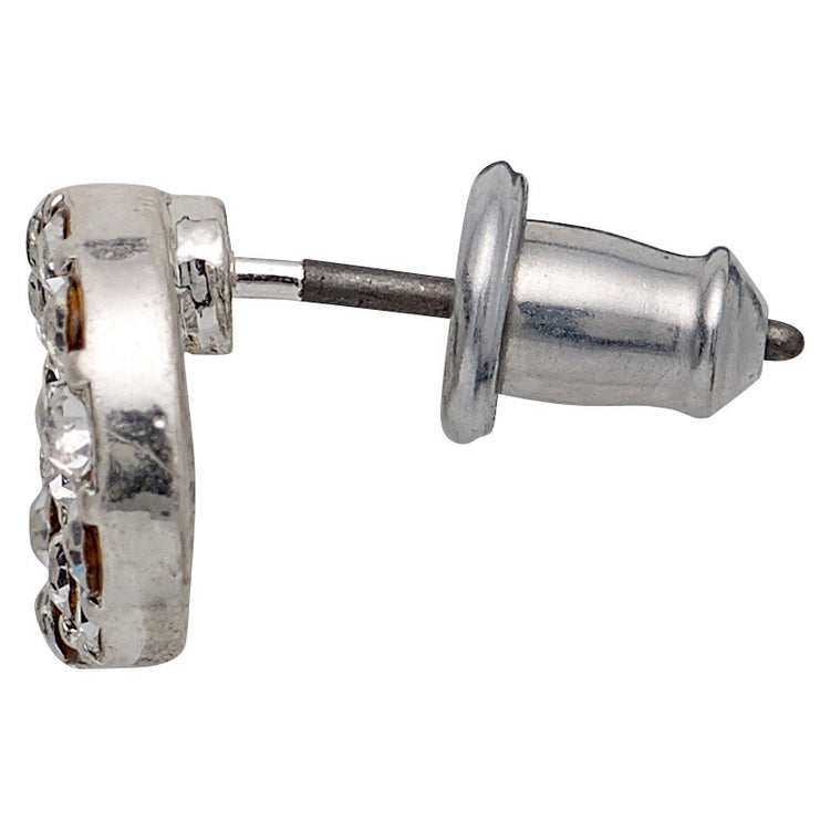 Pilgrim VICTORIA Recycelte Kristallohrringe, Versilbert