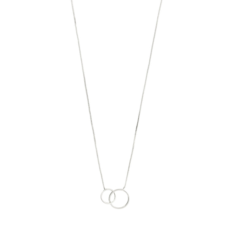 Pilgrim Viviane Recyceltes Set, Halskette & Ohrstecker, Versilbert