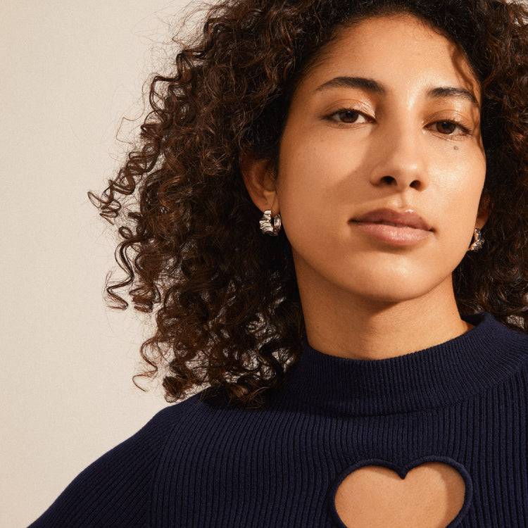 Pilgrim WILLPOWER Recycelte Huggie-Creolen, Versilbert