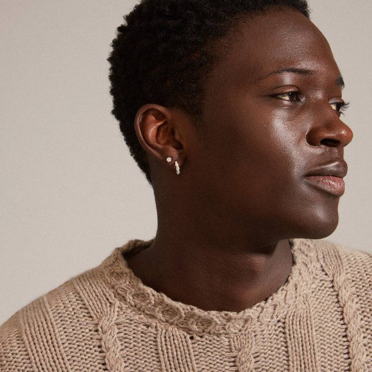 Pilgrim WINNY Recyceltes Geschenkset, 3 Paar Ohrringe, Versilbert