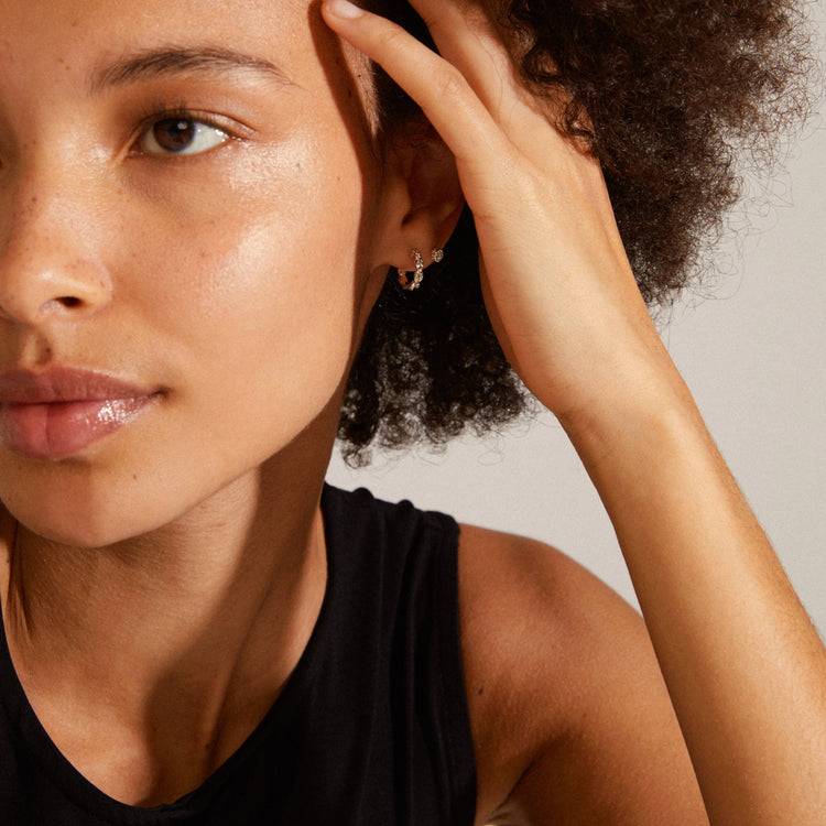 Pilgrim WINNY Recyceltes Geschenkset, 3 Paar Ohrringe, Versilbert