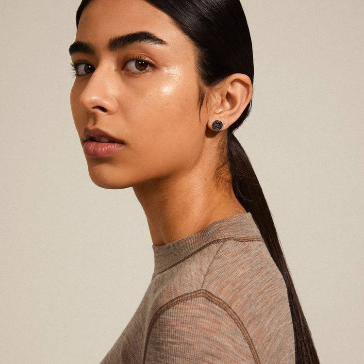 Pilgrim WYNONNA Recycelte Rustikale Ohrringe, Hämatitbeschichtet