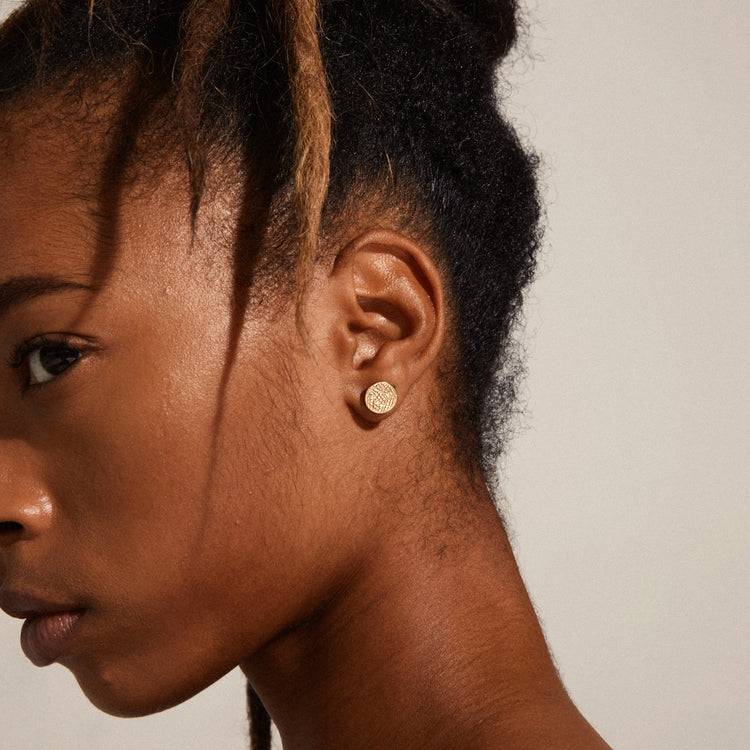 Pilgrim WYNONNA Recycelte Rustikale Ohrringe, Vergoldet