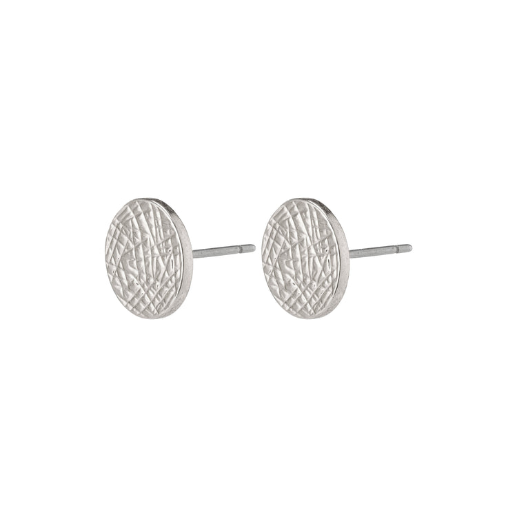 Pilgrim WYNONNA recycelte rustikale Ohrringe, versilbert