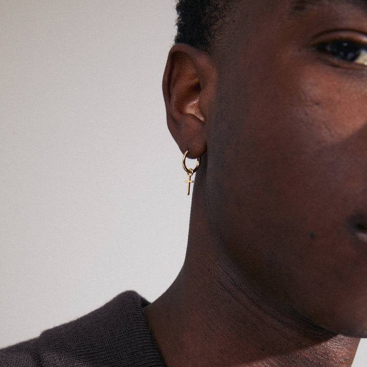 Pilgrim XENAIA Recycelter, Einzelner Ohrring Vergoldet