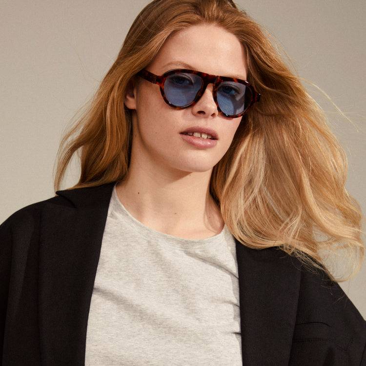 Pilgrim YARIL Recycelte Sonnenbrille Schildpatt-Braun