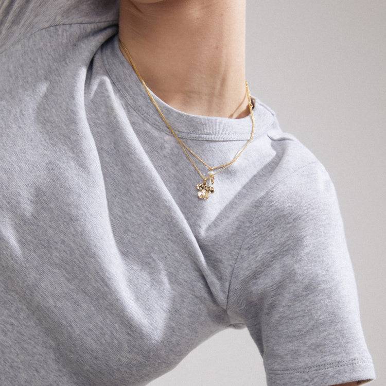 Pilgrim ZHURI Recycelte Halskette 2-in-1-Set Vergoldet