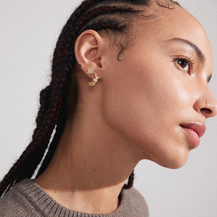 Pilgrim ZHURI Recycelte Ohrringe 2-in-1-Set Vergoldet