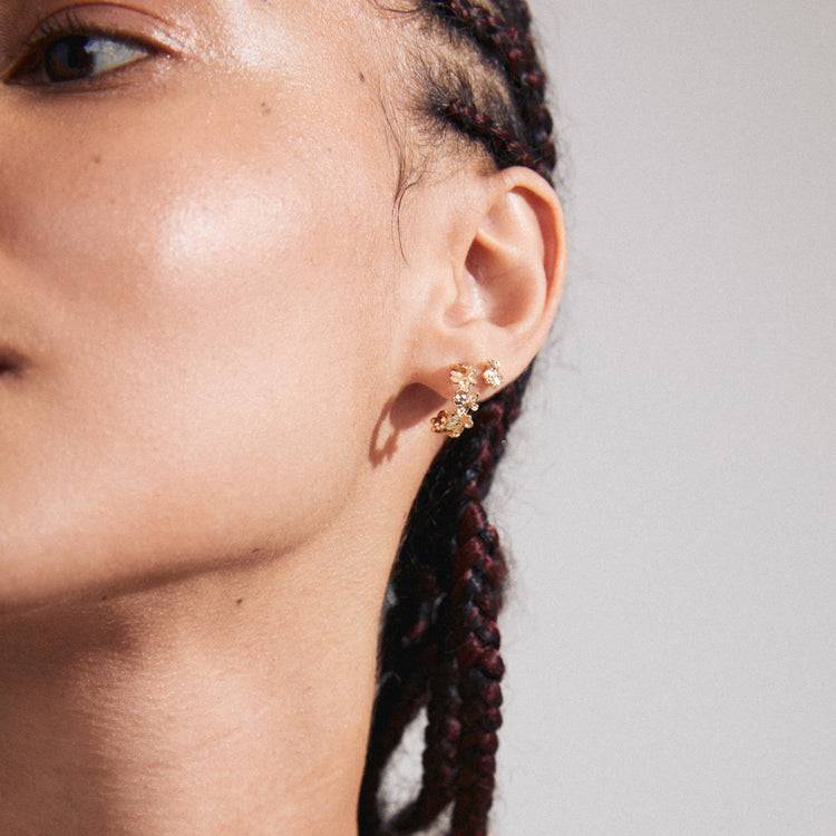 Pilgrim ZHURI Recycelte Ohrringe 2-in-1-Set Vergoldet