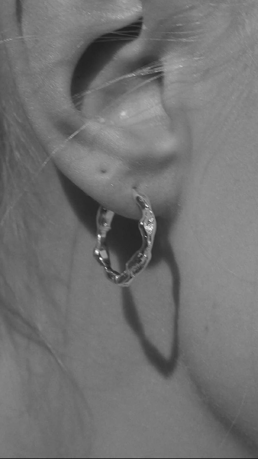 Pilgrim ZION Recycelte Organische Medium-Hoops, Versilbert