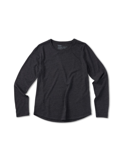 Pinqponq Longsleeve Merino - Dark Grey Melange (Female)