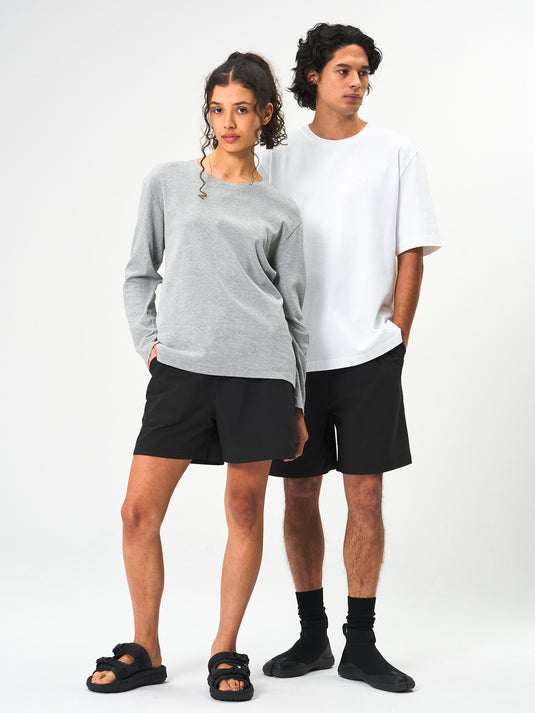 Pinqponq Active Shorts - Peat Black (Unisex)