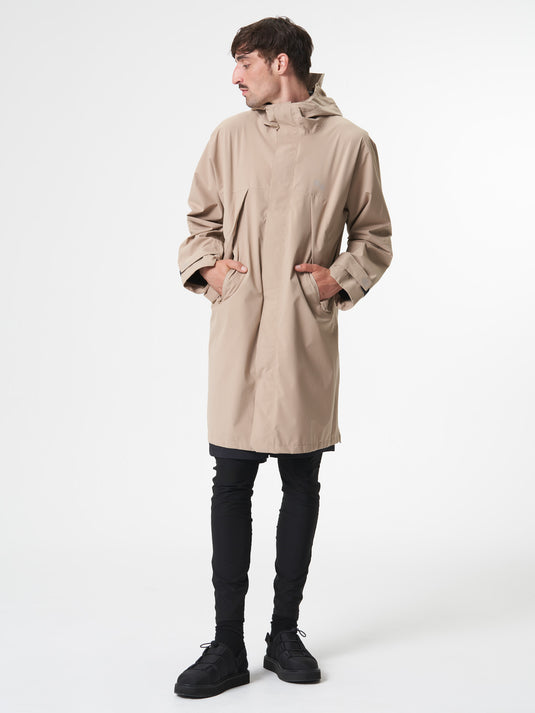 Pinqponq Aestech Rain Parka - Caramel Khaki (Unisex)
