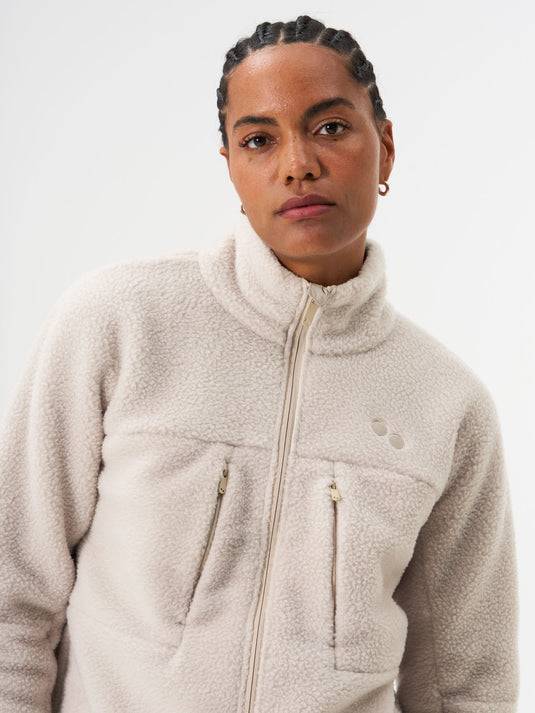 Pinqponq Fleece Jacket - Cliff Beige (Female)