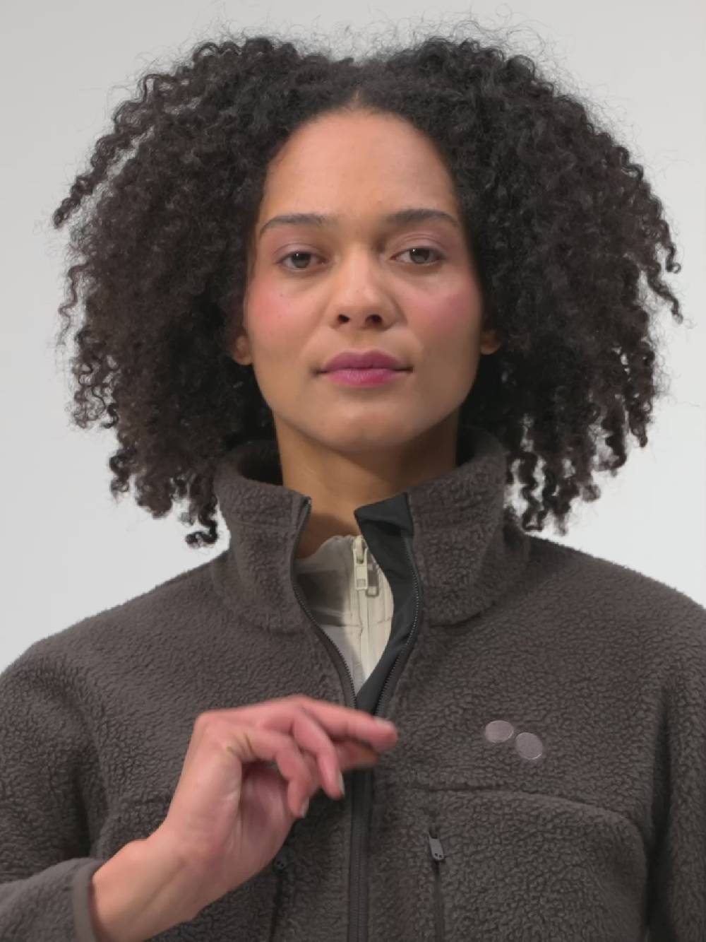 Pinqponq Fleece Jacket - Coffee Brown (Female)