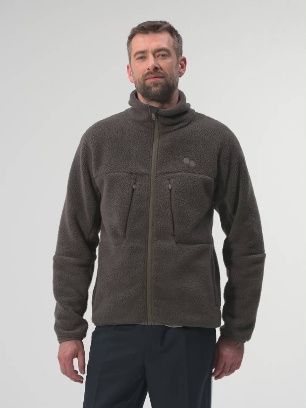 Pinqponq Fleece Jacket - Coffee Brown (Male)