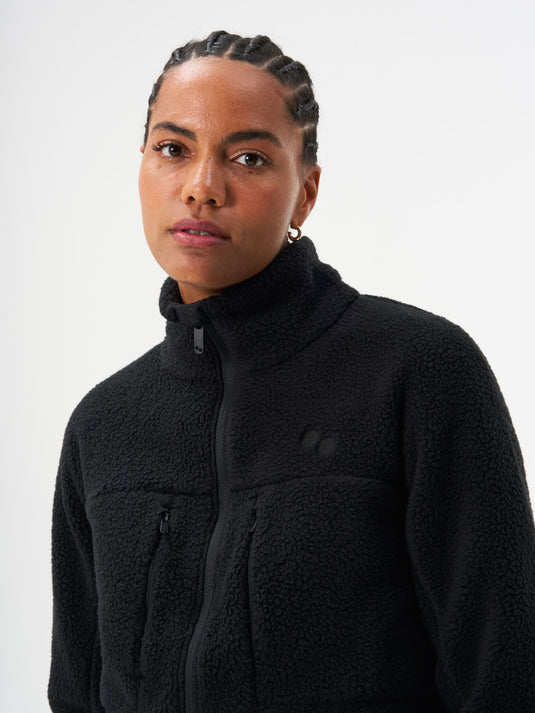 Pinqponq Fleece Jacket - Peat Black (Female)