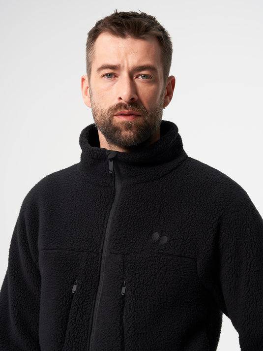 Pinqponq Fleece Jacket - Peat Black (Male)